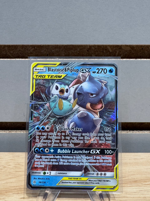 Blastoise & Piplup GX - SM - Pokemon Cosmic Eclipse (SM12)