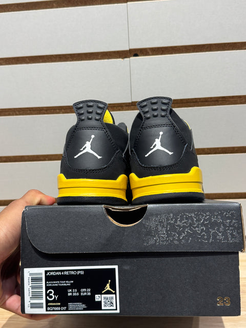 Jordan 4 Retro Thunder (2023) (PS) Sz 3Y