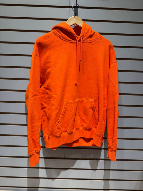 Supreme Warm Up Hooded Sweatshirt SS24 Bright Orange Sz L