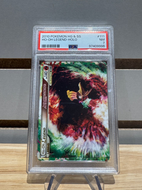 2010 Pokemon HG & SS Ho-Oh Legend Holo (Top) PSA NM7