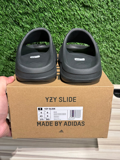 adidas Yeezy Slide Dark Onyx Sz 9