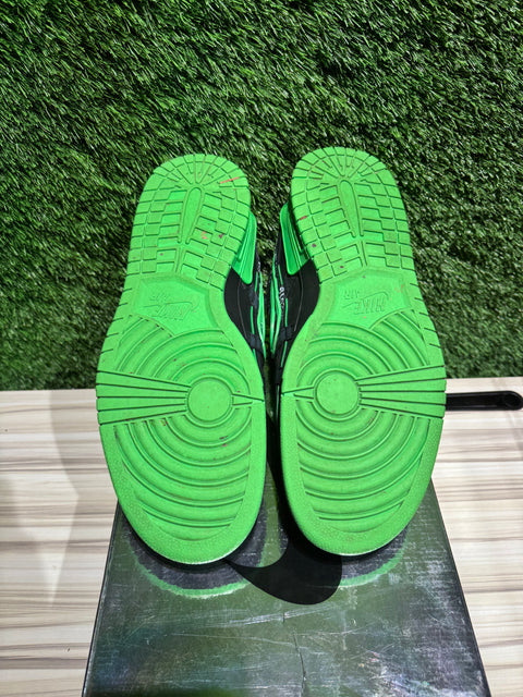 Nike Air Rubber Dunk Off-White Green Strike Sz 13