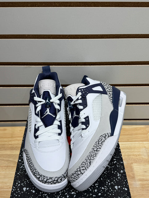 Jordan Spizike Low White Neutral Grey Anthracite Midnight Navy Sz 9.5