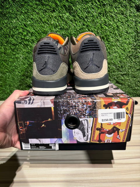 Jordan 3 Retro Patchwork Camo Sz 11.5