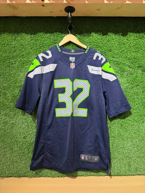 Nike NFL Seahawks #32 Chris Carson Jersey Sz L