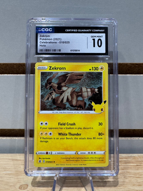 Zekrom Pokémon (2021) Celebrations - 010/025 Holo GNMNT 10