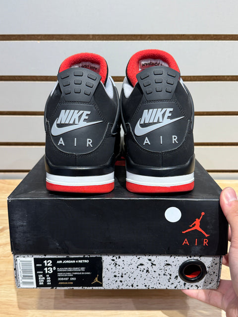 Jordan 4 Retro Bred (2019) Sz 12