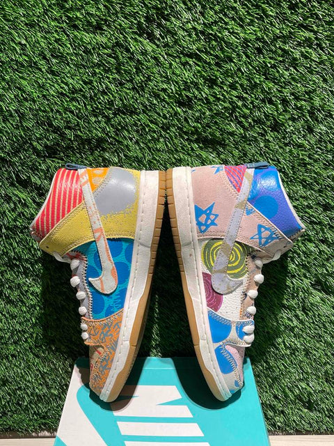 Nike SB Dunk High Thomas Campbell What the Dunk Sz 8M