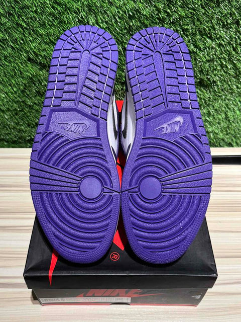 Jordan 1 Retro High Court Purple White Sz 11.5.