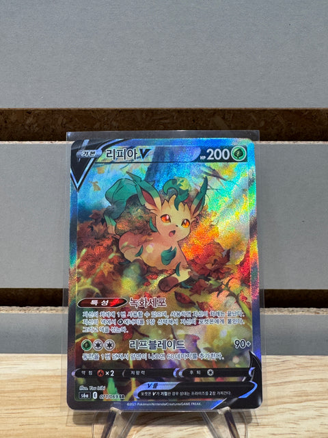 Leafeon V #71 Pokemon Korean Eevee Heroes