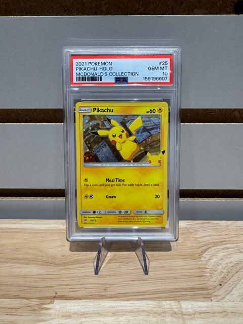 Pokémon Pikachu - 25/25 - McDonald's 25th Anniversary Promos Holo (M21) PSA 10