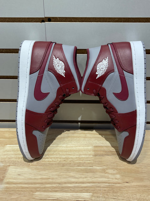 Jordan 1 Mid Cherrywood Red Sz 10.5