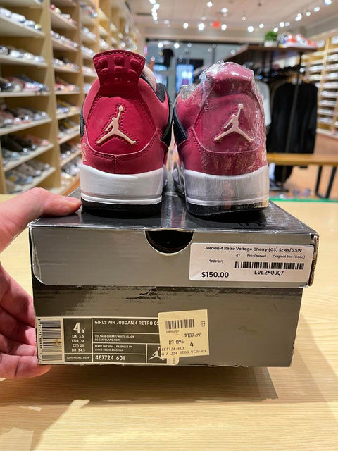 Jordan 4 Retro Voltage Cherry (GS) Sz 4Y/5.5W