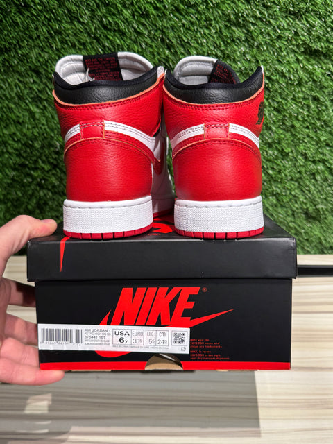 Jordan 1 Retro High OG Heritage (GS) Sz 6Y.