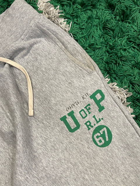 Polo Ralph Lauren Heather Grey U of P RL 67 Graphic Fleece Jogger Pants