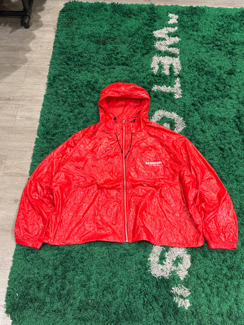 GV Gallery Raspberry Hills 400 Series Red Trash Bag Jacket Sz XL