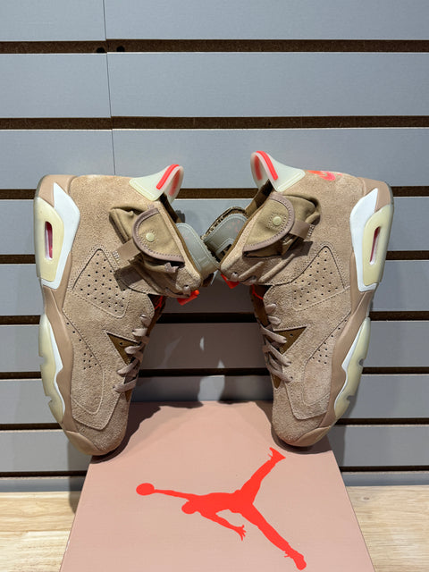 Jordan 6 Retro Travis Scott British Khaki Sz 10.5