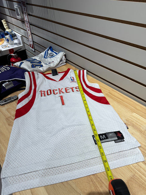 Vintage 2000s Kids Reebok Houston Rockets Tracy McGrady #1 Jersey Sz M