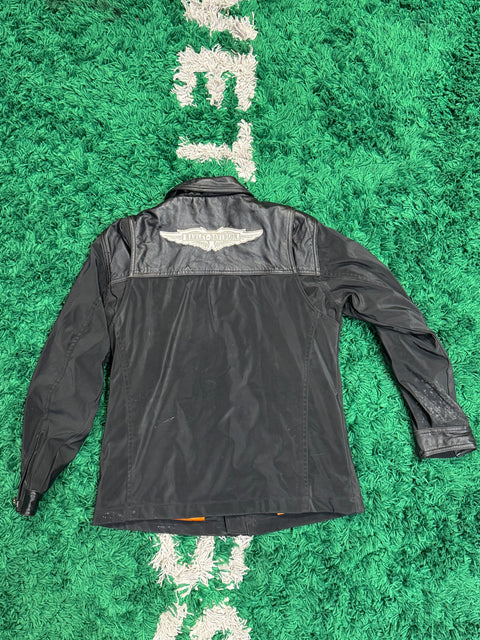 Vintage Harley Davidson Black Orange Jacket
