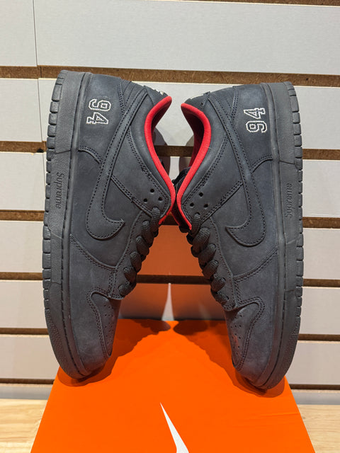 Nike SB Dunk Low Supreme 94 Black Sz 9.5