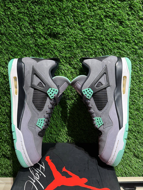 Jordan 4 Retro Green Glow Sz 10
