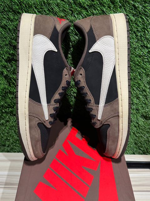 Jordan 1 Retro Low OG SP Travis Scott Mocha Sz 10.5M