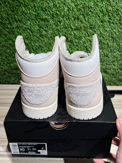 Jordan 1 Mid SE Craft Tech Grey Sz 10