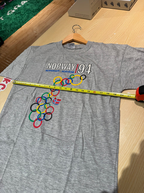 Rare VTG 1994 Norway Winter Olympics Tee Sz L