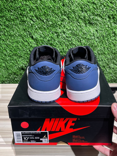 Jordan 1 Retro Low OG Mystic Navy Sz 10.5M