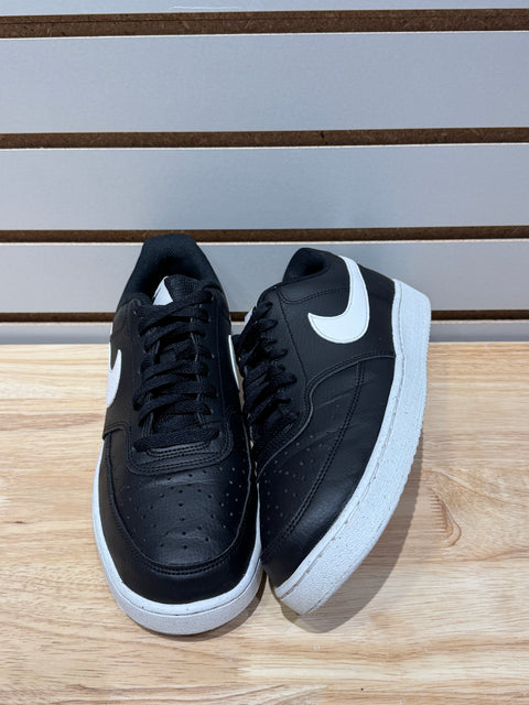 Nike Court Vision Low Next Nature Black White Sz 9.5M