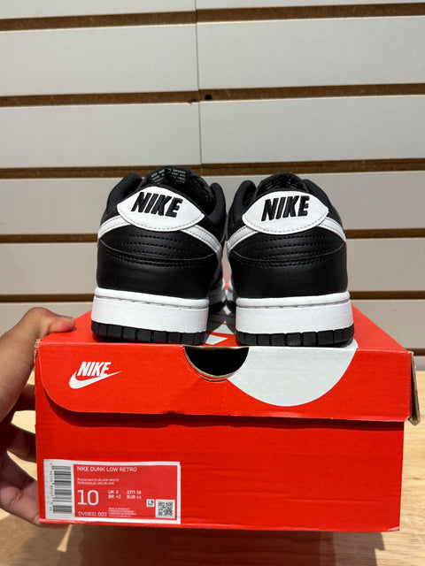Nike Dunk Low Black Panda 2.0 Sz 10