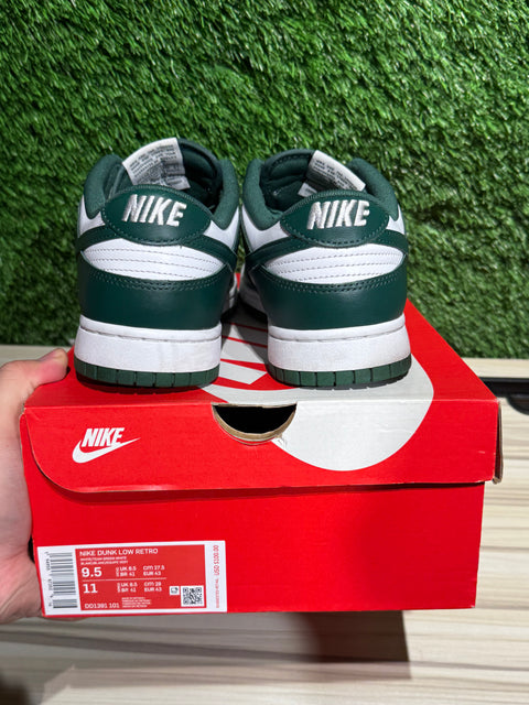 Nike Dunk Low Michigan State Sz 9.5