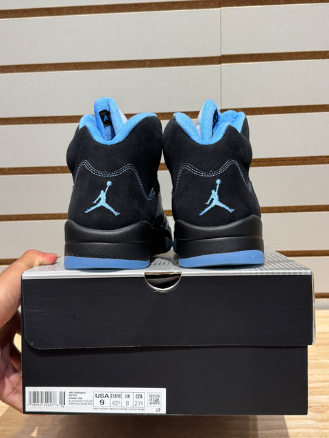 Jordan 5 Retro Black University Blue (2026) Sz 9M