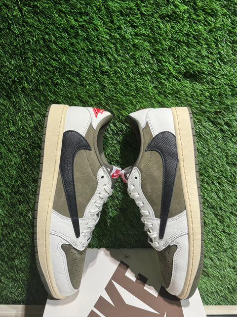 Jordan 1 Retro Low OG SP Travis Scott Medium Olive Sz 10.5