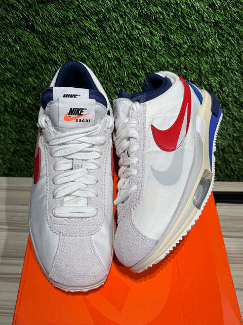 Nike Zoom Cortez SP sacai White University Red Blue Sz 9.5