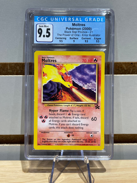 Pokémon Moltres - WoTC Promo (PR) #21 CGC 9.5