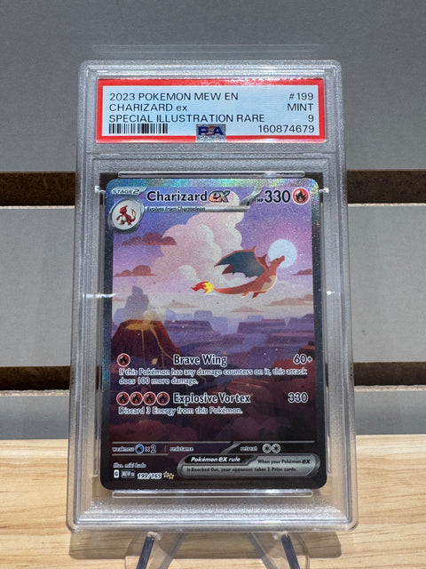 2023 Pokemon Mew EN Charizard EX SIR PSA MNT 9