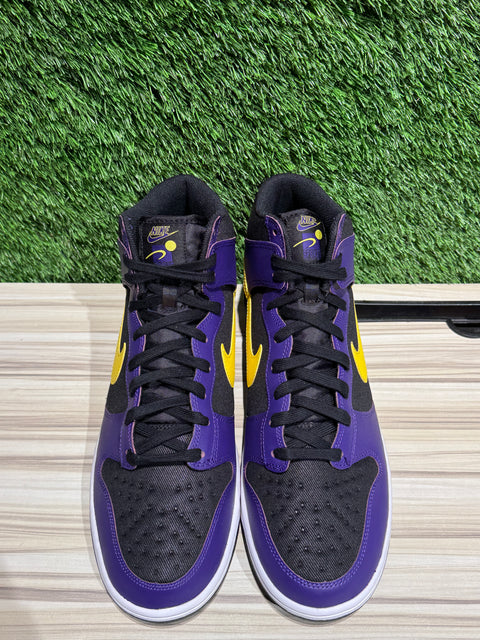 Nike Dunk High EMB Lakers Sz 13M
