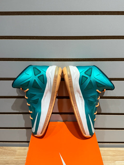Nike Lebron 10 Miami Dolphins (GS) Sz 6.5Y