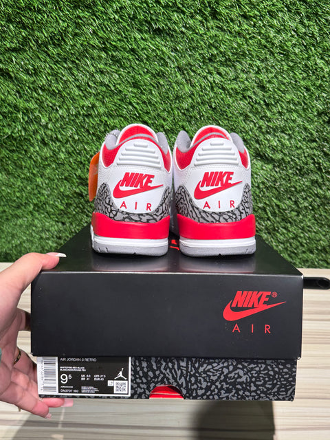 Jordan 3 Retro Fire Red (2022) Sz 9.5