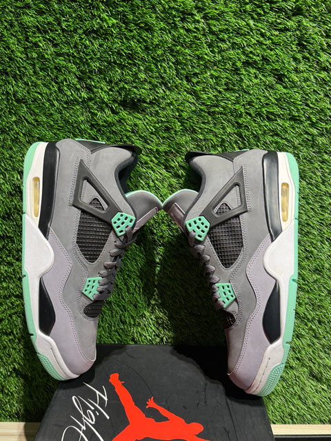 Jordan 4 Retro Green Glow Sz 10