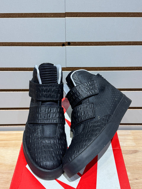 Nike Flystepper 2K3 Premium Black Metallic Silver Sz 9.5