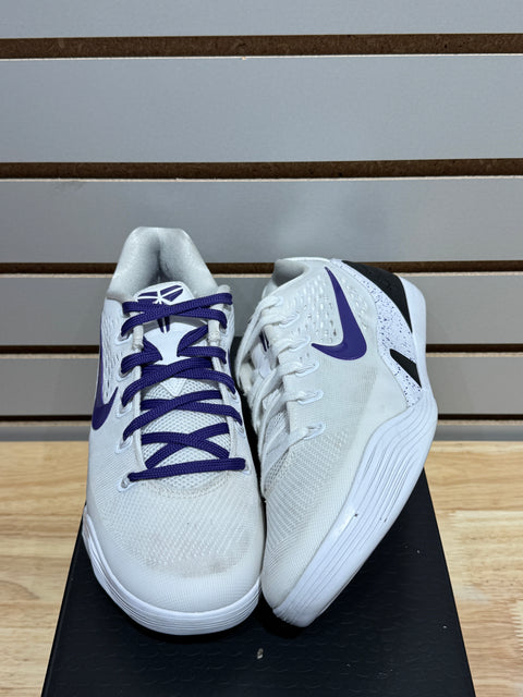 Nike Kobe 9 Elite Low EM Protro White Court Purple Sz 6M