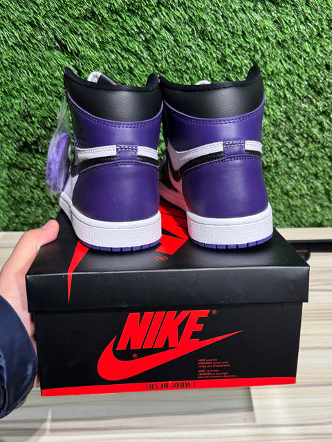 Jordan 1 Retro High Court Purple White (Multiple Sizes)