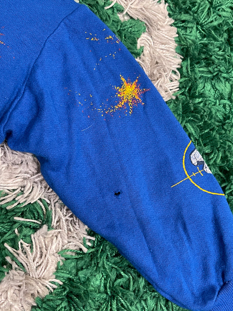 Zabaione Kids Vintage Kid Blue Crewneck AOP Dogzilla City