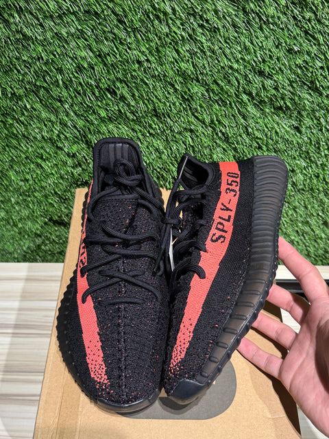 adidas Yeezy Boost 350 V2 Core Black Red Sz 8