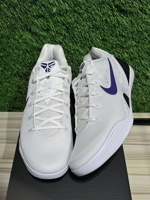 Nike Kobe 9 Elite Low EM Protro White Court Purple Sz 13M