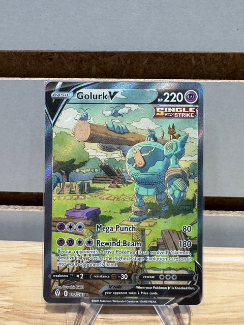 Pokémon Golurk V (Alternate Full Art) - SWSH07: Evolving Skies (SWSH07)