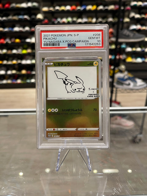 Pokémon Pikachu Yu Nagaba Japanese Promo 208/S-P PSA 10