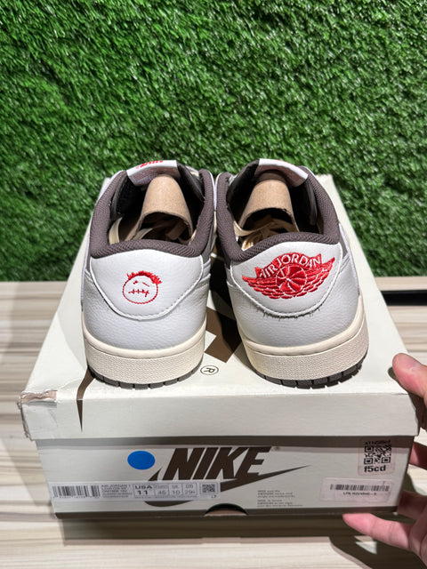 Jordan 1 Retro Low OG SP Travis Scott Reverse Mocha Sz 11M